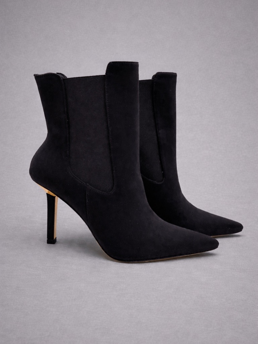 Good American neoprene black boots